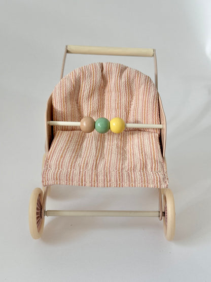 Maileg Stroller Baby - Rose (NO BOX)