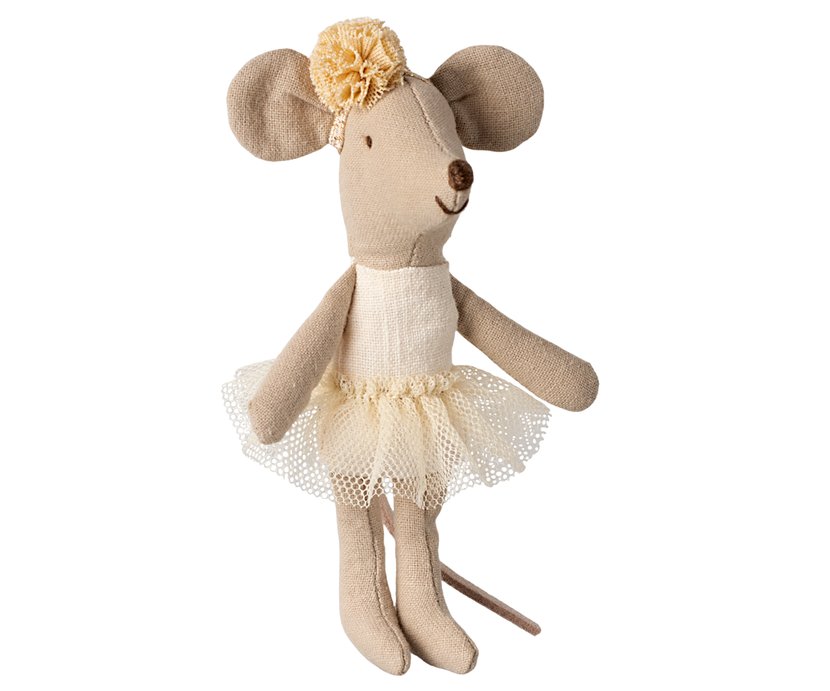 Maileg Ballerina Mouse, Little Sister - Off White
