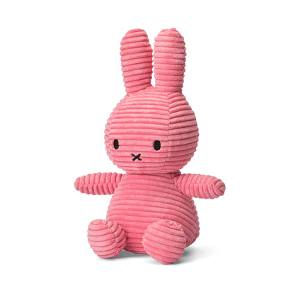Miffy Sitting Corduroy Bubblegum Pink 23cm