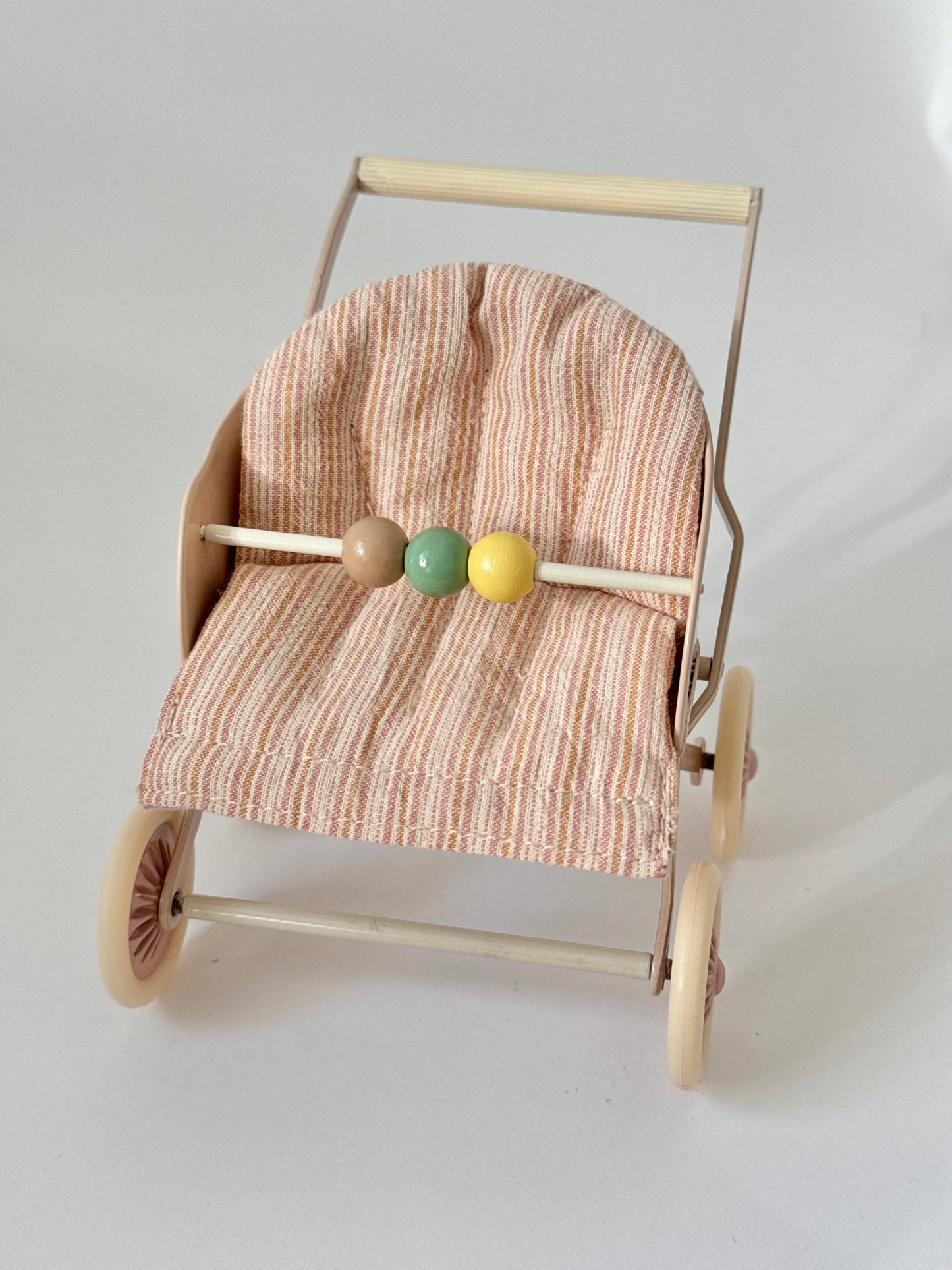 Maileg Stroller Baby - Rose (NO BOX)