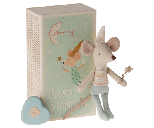 Maileg Tooth Fairy Mouse, Little Brother in Matchbox