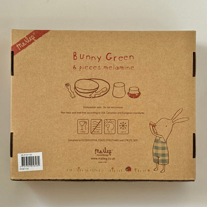 Maileg Bunny Honey Dinner Set - Green