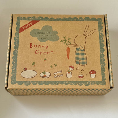 Maileg Bunny Honey Dinner Set - Green