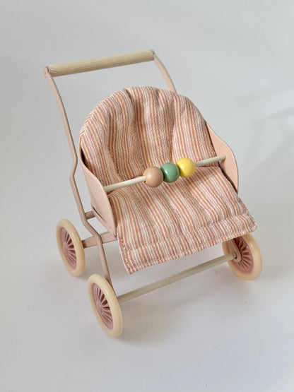 Maileg Stroller Baby - Rose (NO BOX)