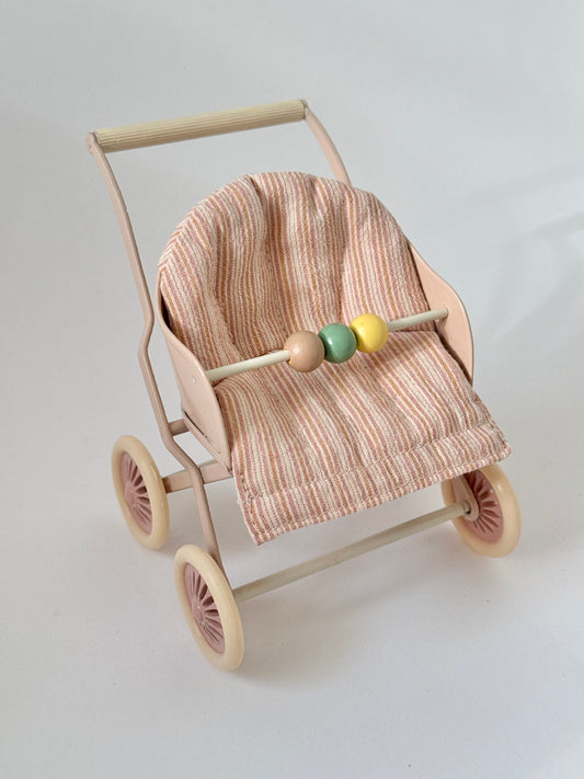 Maileg Stroller Baby - Rose (NO BOX)