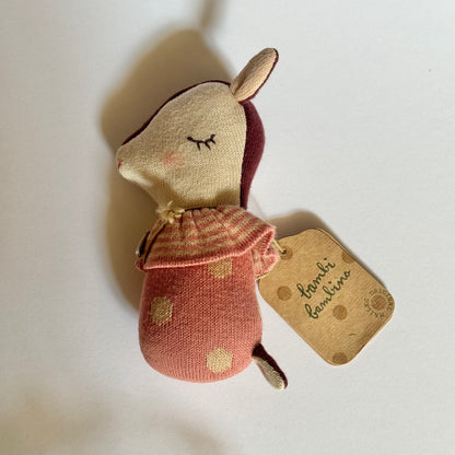 Maileg Bambi Rattle - Rose