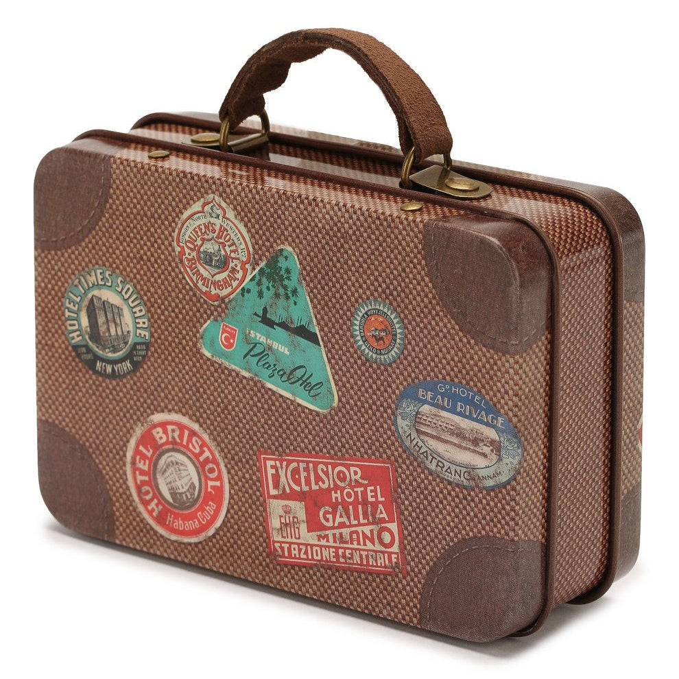 Maileg Metal Suitcase, Brown Travel